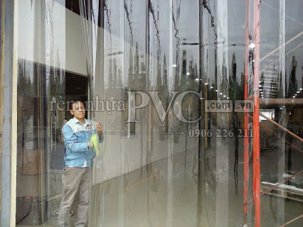 Lắp đặt rèm nhựa PVC tại KCN Quế Võ, Bắc Ninh