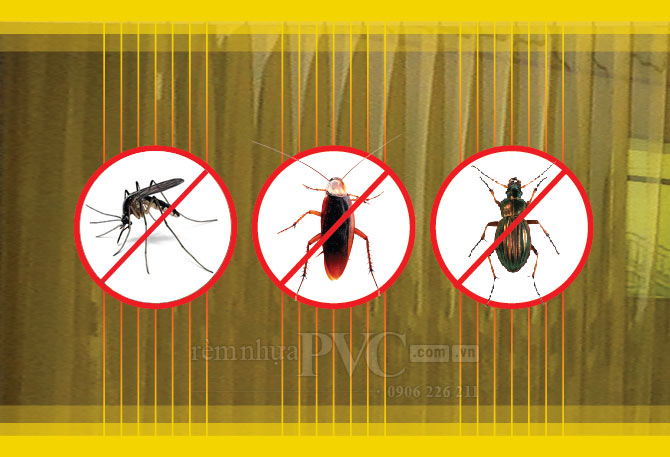 Rèm PVC có tác dụng ngăn chặn các loại côn trùng